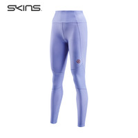 SKINS S5 Skyscraper女士超高腰长裤 高强度压缩裤专业运动马拉松 蓝紫色
