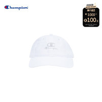 冠军（champion）logo时尚鸭休闲鸭舌帽棒球帽男女同款 白色 H78458586AWA045