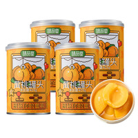 味品堂黄桃罐头425g*4罐 大块果肉水果罐头 严选大连黄桃东北特产