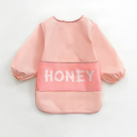 佑童 儿童春款防水罩衣宝宝长袖反穿衣婴儿吃饭衣护衣立体围兜饭兜