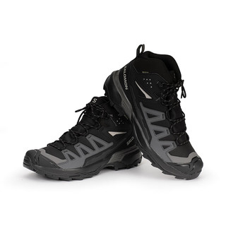 salomon 萨洛蒙 男款防水中帮徒步鞋登山多地形X ULTRA 360 MID GTX 474476-黑色/磁石色 8