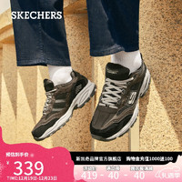 斯凯奇（Skechers）男鞋冬季保暖潮流老爹鞋厚底增高鞋防滑舒适休闲运动鞋237067