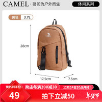 CAMEL 骆驼 男士斜挎包 573C165030 黄色