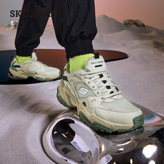 斯凯奇（Skechers）斯凯奇男机甲鞋运动跑步鞋 237209 NTMT自然色/多彩色 41 NTMT自然色/多彩色(男款)