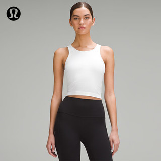 lululemon丨Ebb to Street 女士短款工字运动背心 内置内衣 LW1CJUS 白色 8