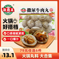 海霸王【79元任选6件】火锅丸子组合 关东煮打边炉烧烤食材套餐 撒尿牛肉丸