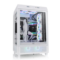 Thermaltake(Tt)The Tower 500 国际版 机箱水冷电脑主机(三面玻璃/全景视觉/海景房/手办展示窗) 白色