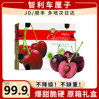 颜曼箐智利进口车厘子原箱装【JD多地次日达】新鲜水果大樱桃礼盒 车厘子j级 原箱装