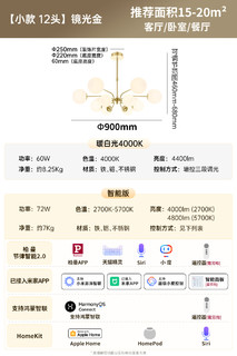 德国柏曼 轻奢客厅吊灯 美式现代简约大气分子灯北欧餐厅灯具主灯