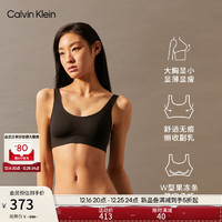 卡尔文·克莱恩 Calvin Klein 内衣24秋季女ck无钢圈背心式文胸QF7338AD UB1-太空黑 L