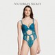  百亿补贴：VICTORIA'S SECRET 性感聚拢蕾丝天鹅绒可调节连体衣　