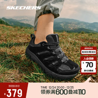 SKECHERS 斯凯奇 醒山户外徒步鞋登山鞋 防滑耐磨透气减震 180185C/237542/180182 女款-黑色/炭灰色-180185C 36码