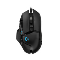 logitech 罗技 有线电竞游戏鼠标 G502 HERO 主宰者 黑色