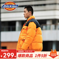 Dickies 羽绒服 多口袋基础款外套 男士休闲百搭厚外套 9460 柿子橙 M M 充绒量：172g