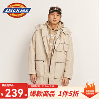 Dickies 棉服 多口袋休闲百搭抽绳棉服 DK010915 沙色 XL