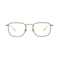 TS 大框素颜变色防蓝光近视眼镜（蔡司，依视路镜片） 单梁长方形 单购镜框 黑金色 无度数