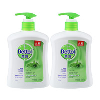 Dettol 滴露 抑菌洗手液家用滋润松木清新促销家庭装套装男女儿童大瓶2瓶