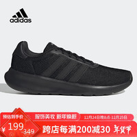 adidas 阿迪达斯 男鞋春季LITERACER3.0轻便透气时尚舒适低帮跑步鞋 黑色 41