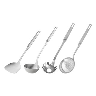 ZWILLING 双立人 锅铲套装勺子不锈钢汤勺漏勺铲子炒菜铲勺Prof炊具厨房用具 锅铲+汤勺+漏勺+捞面勺