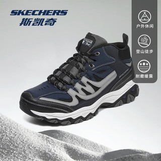 百亿补贴：SKECHERS 斯凯奇 Skehcers斯凯奇男鞋秋冬新款户外鞋舒适耐磨保暖高帮休闲鞋