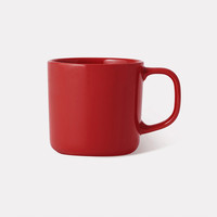 无印良品（無印良品 MUJI）炻瓷 马克杯 家用水杯办公室咖啡杯 红色 270ml