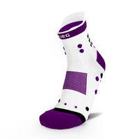 URG  ULTRA RUNNER GEARURG 3D耐力压缩按摩袜 豆豆袜跑马拉松越野袜耐力跑 可 白紫 L 44-47 （三双装）