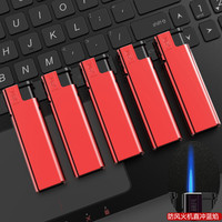 超凡打火机 高端金属防风防爆火机双层一次性直冲订做印字厂家 【红色】防风+双层防爆 10支