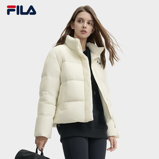 FILA 斐乐女士羽绒服2024冬季休闲简约保暖舒适立领外套