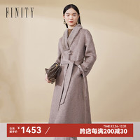 FINITY 菲妮迪 名媛风双面呢大衣 10120622360031