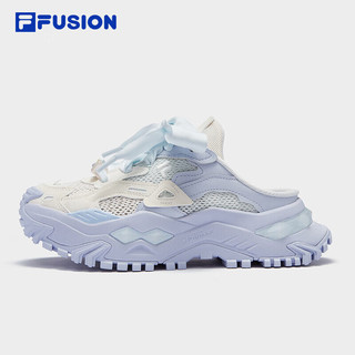 FILA FUSION斐乐潮牌女鞋BIANCO MULE厚底潮鞋2024秋季休闲鞋 奶白/日光蓝-GX 36.5