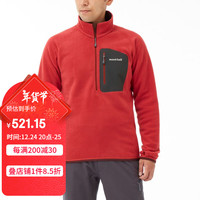 mont·bell 抓绒衣男款CP100户外秋冬半拉链立领舒适保暖上衣外套 1106593 RD红色 M