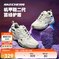 SKECHERS 斯凯奇 男女复古机甲鞋运动老爹鞋149916/237209 NTMT自然色/多彩色（男款） 39.5