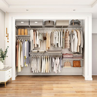 美达斯 金属衣帽间衣柜 3米宽钢架定制