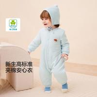 夹棉婴幼连体衣宝宝哈衣爬服男童女童2024秋冬装新生儿萌