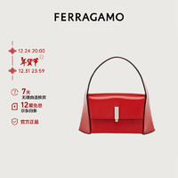 Salvatore Ferragamo 菲拉格慕 Ferragamo）女士红色几何造型单肩包（小号） 0765476