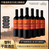 百亿补贴：CONCHA Y TORO 干露 智利原瓶进口红酒整箱 干露旭日赤霞珠干红葡萄酒750ml*6支装红酒