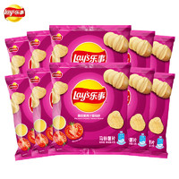 乐事（Lay's）薯片小包装12g多口味原切膨化食品整箱办公室零食大礼包休闲食品 【8包】番茄味12g