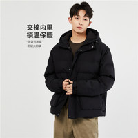 GIORDANO 佐丹奴 棉衣外套男24秋冬夹棉保暖棉服工装大口袋连帽夹克01074673