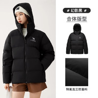 CAMEL 骆驼 女装三防羽绒服2024冬季新款连帽加厚情侣短外套百搭羽绒服女