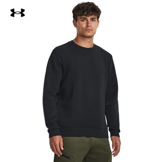 安德玛（UNDERARMOUR）Unstoppable男子双面针织圆领运动休闲卫衣1381688 黑色001 XXL