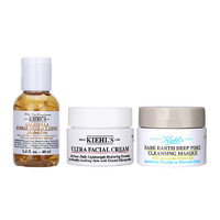 Kiehl's 科颜氏 金盏花水40ml+高保湿霜14ml+白泥面膜14ml