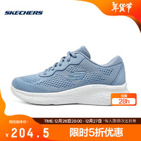 斯凯奇（Skechers）轻奇跑步鞋子男女运动鞋超轻软底透气 149990-SLT 暗灰蓝色 35