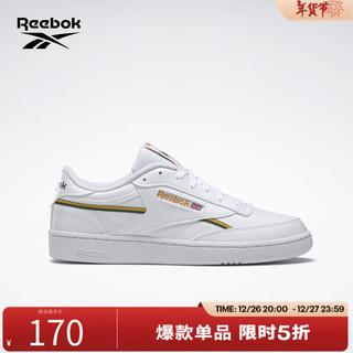 Reebok 锐步 官方23年春季新款男CLUB C 85 VEGAN复古板鞋GY7152 GY7154 中国码:39(25cm),US:7