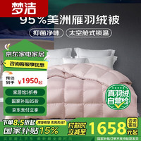 MENDALE 梦洁家纺 北斗 95%美洲雁绒羽绒被 加厚被  1050g 200*230cm 粉