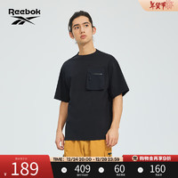 Reebok 锐步 官方夏季新款Tee男子针织运动休闲短袖T恤23RCS413M 23RCS413M001 A/2XL