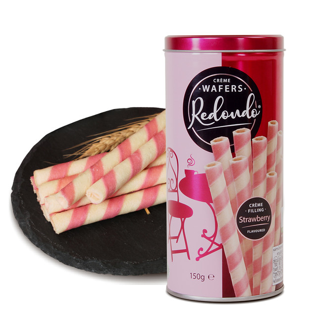 Redondo 瑞丹多印尼进口巧克力榛子威化卷夹心酥饼干 150g