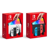 百亿补贴：Nintendo 任天堂 Switch主机 OLED屏幕7寸 64G内存 港版