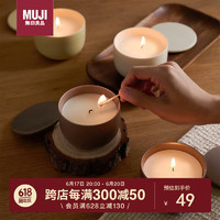 无印良品（MUJI）香氛蜡烛 卧室香薰蜡烛杯蜡女 约旦黄昏 60g