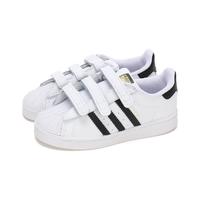 限尺码：adidas ORIGINALS SUPERSTAR CF I 儿童休闲运动鞋 EF4842 白/一号黑/金 26码