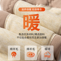 保暖裤男士加绒加厚羊毛蚕丝棉裤女高腰护腰护膝修身内穿打底裤冬